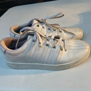 K-Swiss Classic White Lace-Up Sneakers